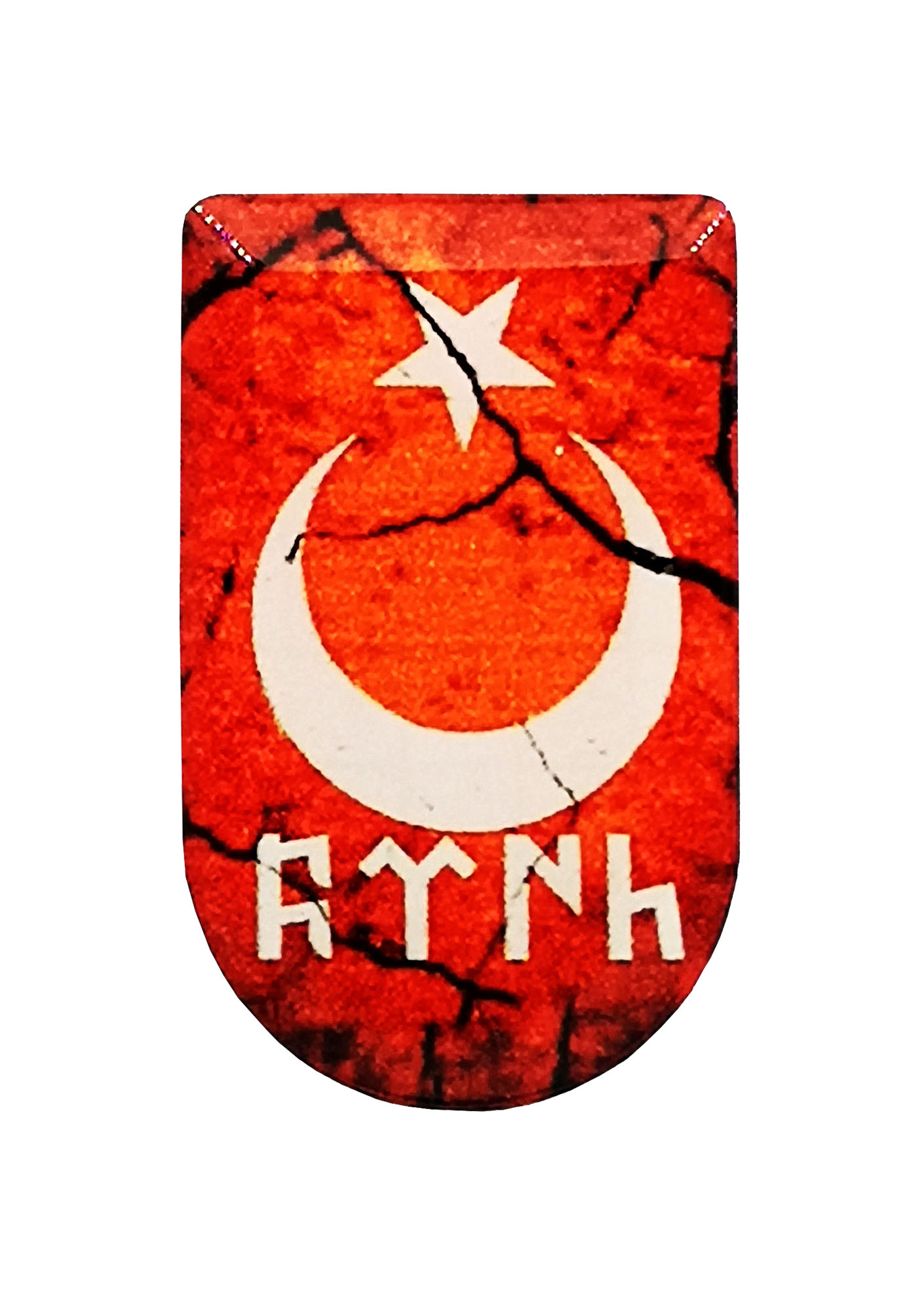 Kırmızı%20Ayyıldız%20Türk%20Desenli%20Şarjör%20Etiketi%20Şarjör%20Altı%20Bayrak%20Sticker