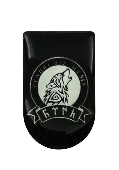 Tengri Kurt Desenli Şarjör Etiketi Şarjör Altı Bayrak Sticker