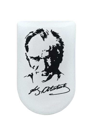 İmzalı Atatürk Desenli Şarjör Etiketi Şarjör Altı Bayrak Sticker